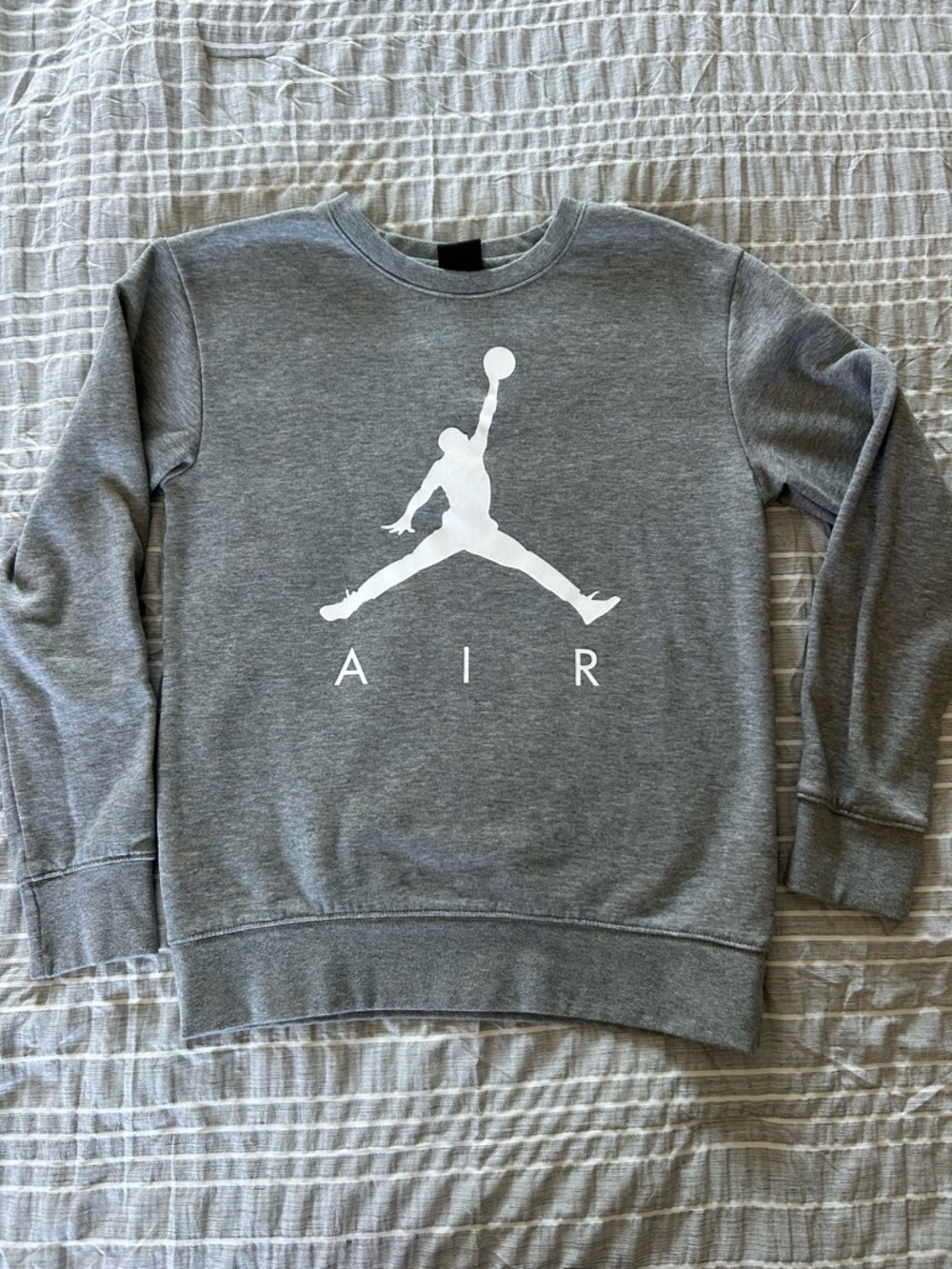 Air Logo Gray youth Crewneck Sweatshirt